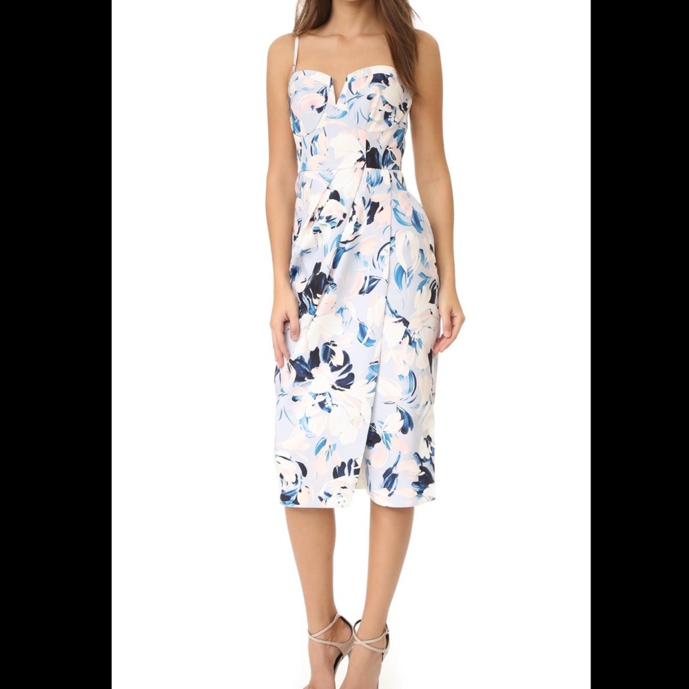 New Yumi Kim Monroe Dress - Blue Surfer, small, midi, floral